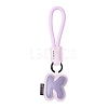 PU Leather Letter Pendant Decoration HJEW-YWC0002-001K-1