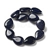 Synthetic Blue Goldstone Beads Strands G-P528-L06-01-3
