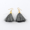 Nylon Thread Tassel Earrings for Carnival EJEW-Q682-01C-1