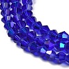 Transparent Electroplate Glass Beads Strands LS-EGLA-A039-T3mm-L06-3