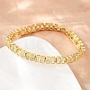 Brass Pave Clear Cubic Zirconia Tennis Bracelets for Women KK-CBA68DA-12G-3