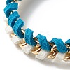 Polyester Tassel Charm Bracelet for Teen Girl Women X1-BJEW-TA00021-3-5