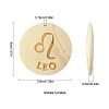12Pcs 12 Styles Wood Pendants WOOD-FS0001-25-4