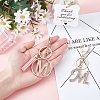 2Pcs 2 Style Alloy Rhinestone Keychain Sets KEYC-WR0001-01M-5