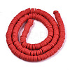 Handmade Polymer Clay Beads Strands CLAY-R089-8mm-038-2