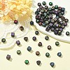 500Pcs 5 Styles Opaque Acrylic Beads MACR-YW0002-44-5