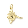 Manta Ray Brass Pendants KK-G525-13G-1