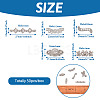Alloy Crystal Rhinestone Spacers Bars ALRI-KS0001-01P-4