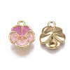 Brass Enamel Charms X-KK-T038-438G-2