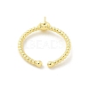 Brass Cup Peg Open Cuff Ring Settings KK-G518-02G-02-3