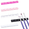 FINGERINSPIRE 5Pcs 5 Cololrs 5 Grids Plastic Nail Art Brush Pen Holder Stand MRMJ-FG0001-10-1