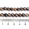 Electroplated Natural Agate Round Beads Strands G-L598-A01-01B-5
