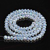 Electroplate Glass Beads Strands EGLA-A034-J1mm-L07-2