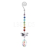 Crystal Glass Sun Catcher Pendant PW-WG24D91-03-1