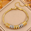 304 Stainless Steel Beaded Bracelets WG9C266-01-1