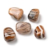 Natural Red Striped Agate/Banded Agate Beads G-B043-01-1