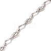 Non-Tarnish 304 Stainless Steel Rhombus & Sun Link Chains CHS-F017-11P-3