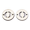 Unfinished Natural Poplar Wood Links Connectors WOOD-S045-140B-01O-2