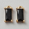Golden Plated Brass Cubic Zirconia Charms LS-ZIRC-WH0015-01G-11-1