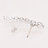 Alloy Stud Earring Findings X-PALLOY-T026-84P-01-2