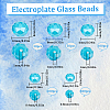 Electroplate Glass Beads Strands EGLA-SC0001-25C-2