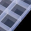 Transparent Plastic Bead Containers X1-CON-YW0001-13-4