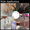 2Pcs Glass Rhinestone Rubber Cord Bag Handles FIND-PH0059-68C-5