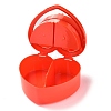 Heart Plastic Jewelry Boxes OBOX-F006-09A-4