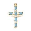 Brass Pave Cubic Zirconia Pendants CU-CBAE7DF-11G-D05-1