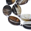 Natural Banded Agate/Striped Agate Beads Strands G-I245-58C-3