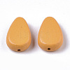 Painted Natural Wood Beads WOOD-R265-04-2