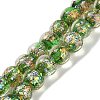 Handmade Dichroic Foil Glass Beads Strands DICH-U001-02B-1