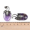 Natural Amethyst Pendants G-L524-17AS-07-3