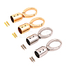 SUPERFINDINGS 4 Sets 2 Colors Alloy Snap Clasp DIY-CA0005-59-1