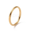 201 Stainless Steel Simple Thin Plain Band Ring for Women RJEW-I089-27G-1