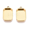 304 Stainless Steel Pendant Cabochon Component STAS-Q113-19D-G-1