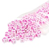 Opaque White Acrylic European Beads OPDL-FS0001-02B-2