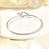 Tarnish Resistant 304 Stainless Steel Bangles STAS-S053-26-3