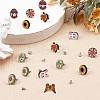 Natural Wood Stud Earrings EJEW-SC0001-21P-7
