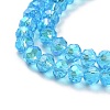 Electroplate Glass Beads Strands EGLA-A034-T6mm-L03-3