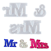 Word Mr & Mrs Silicone Molds DIY-WH0167-74-1