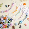 12Pcs 3 Styles Panda Silicone Beads JX662A-7