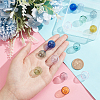  14Pcs 7 Colors Transparent Blow High Borosilicate Glass Globe Beads GLAA-NB0001-62-3