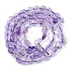 Natural Lavender Amethyst Beads Strands G-P497-01B-21-3