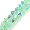 Baking Painted Transparent Glass Beads Strands GLAA-F029-TM6mm-10-1