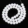 Frosted Opaque Glass Beads Strands GLAA-T032-P8mm-MBB02-1