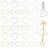 80Pcs 8 Styles Zinc Alloy Linking Rings FIND-GA0004-09-1