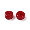 Opaque Solid Color Glass Beads X1-GLAA-N007-6x3mm-A08-2
