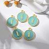 Golden Plated Alloy Enamel Charms X-ENAM-S118-05I-5