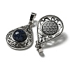 Natural Sodalite Pendants G-Q158-05P-21-2